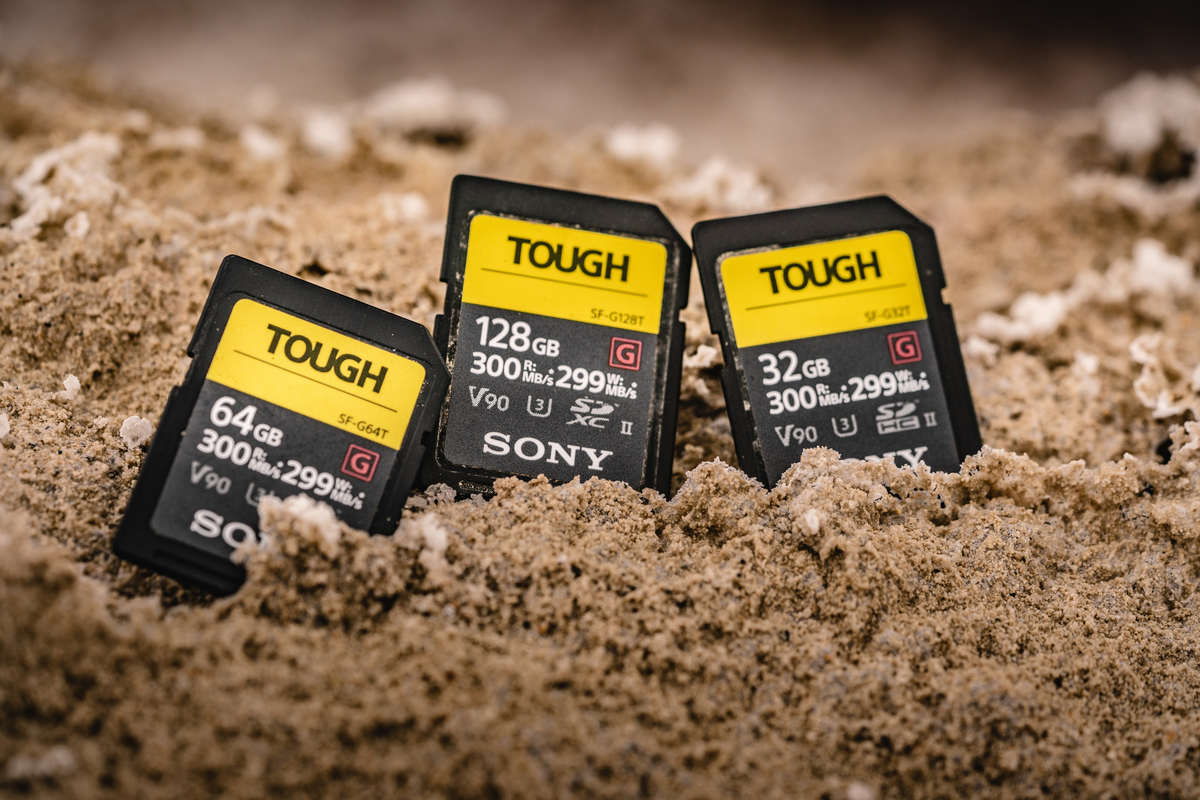 SD Cards in sand