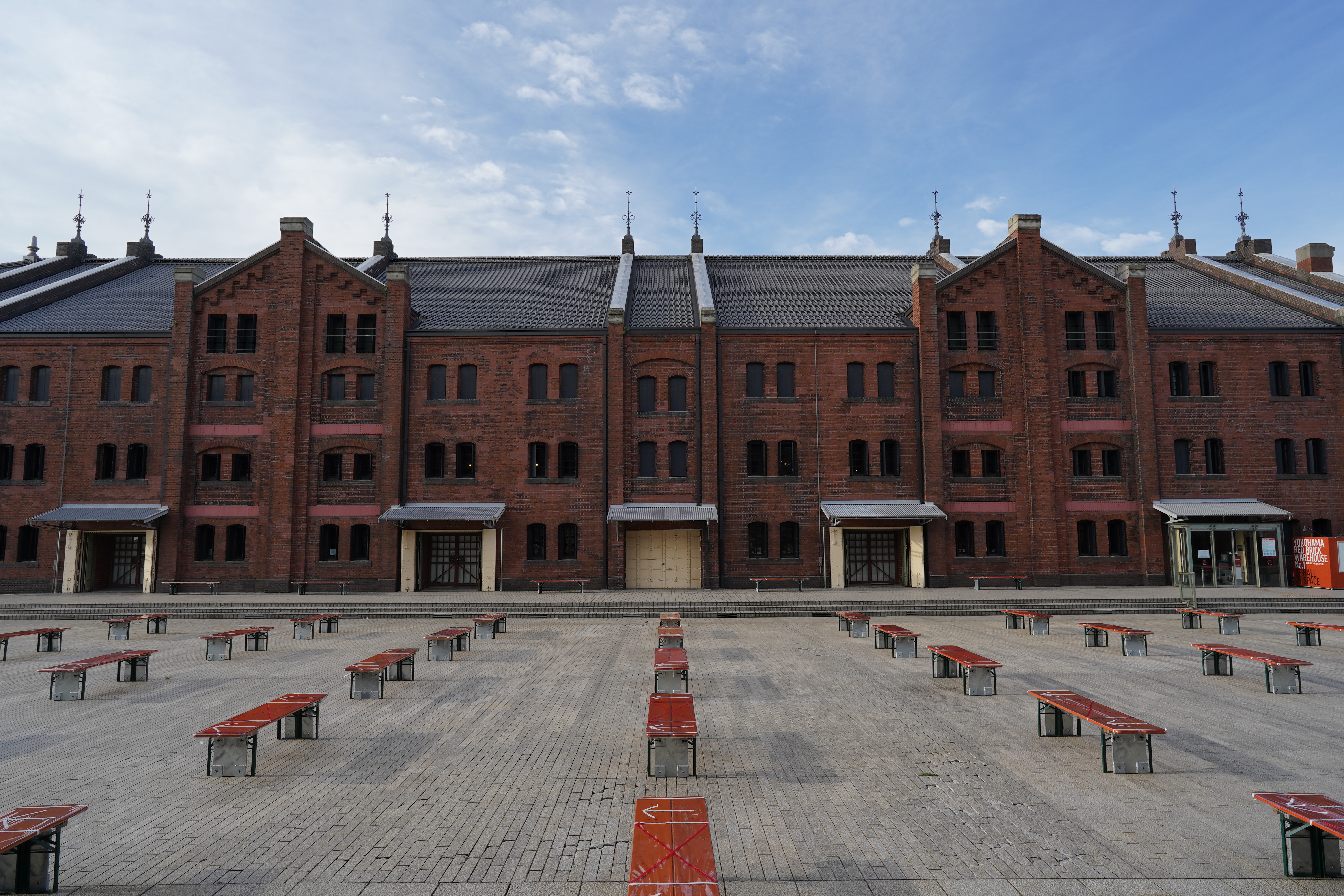 Wide angle shot of building