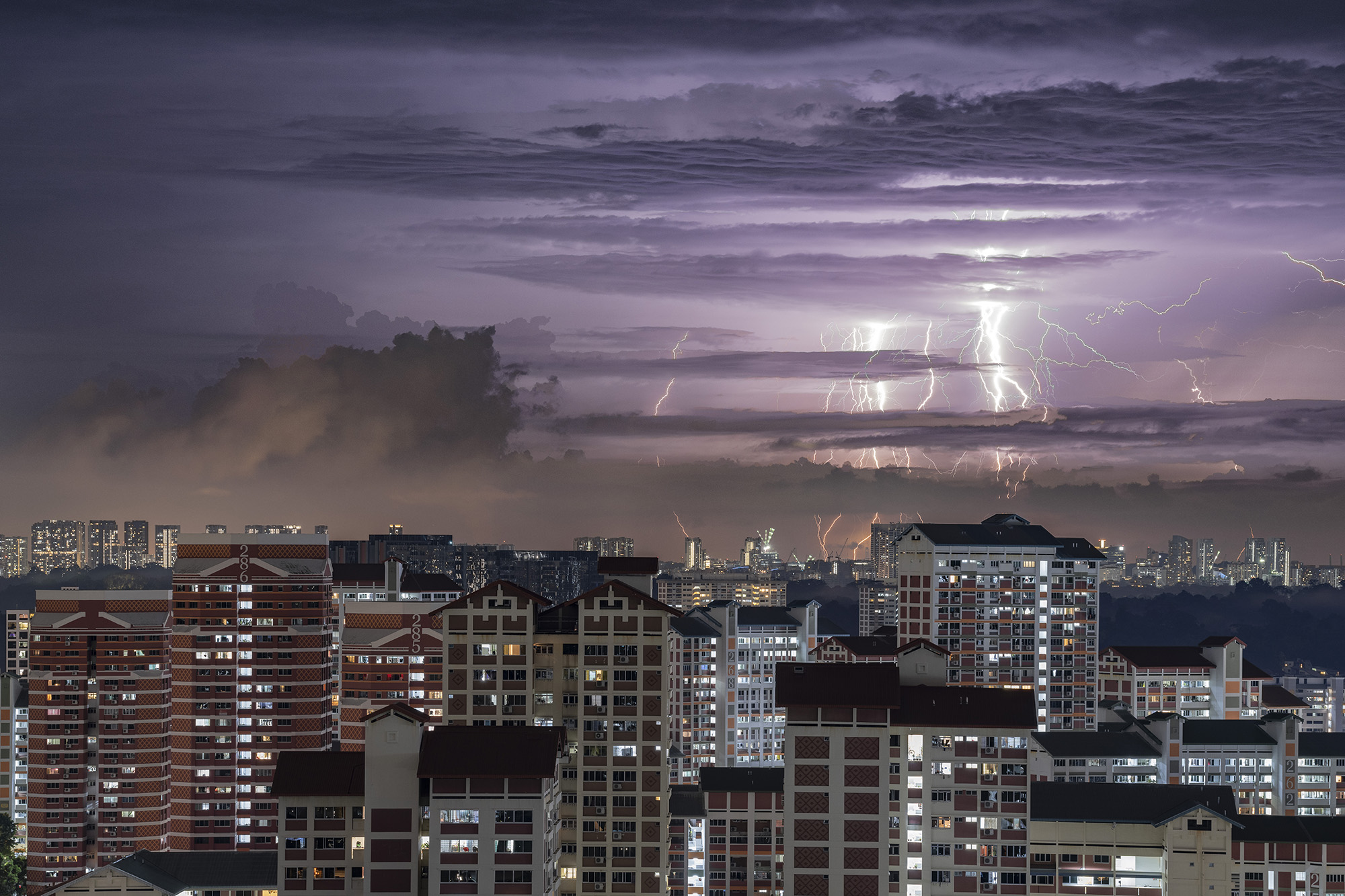 Ang Mo Kio Lightning - Landscape