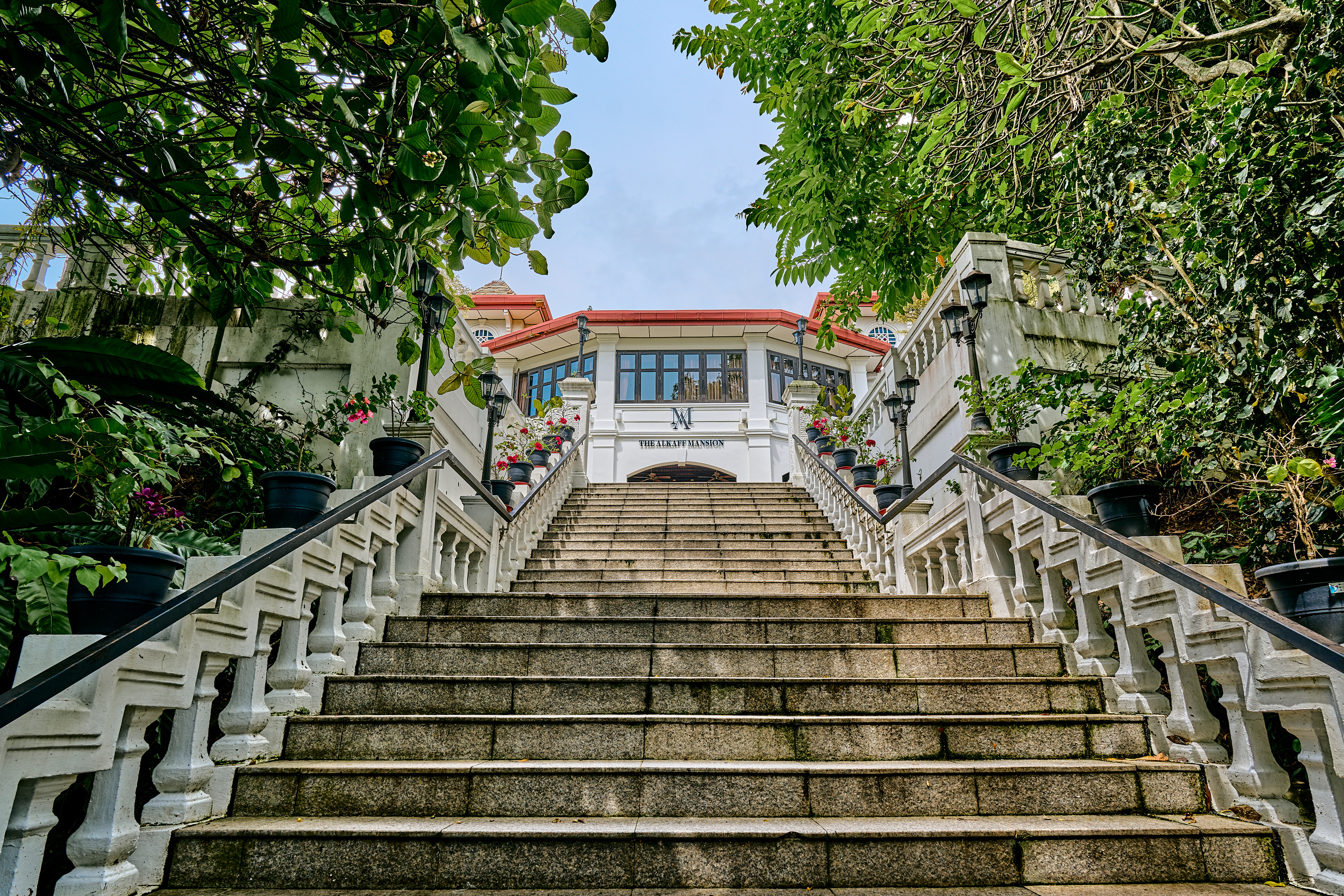 wide shot of stairs