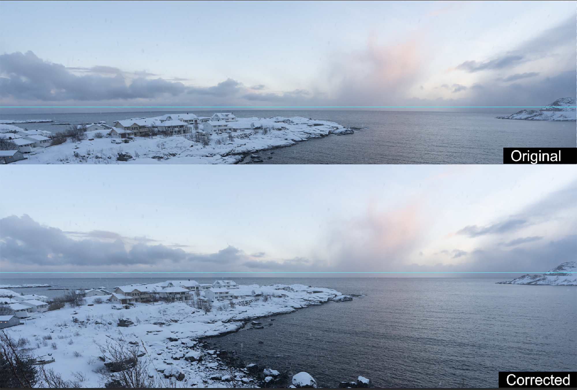 Distortion is most noticeable at 16mm before and after correction.  Shot with FE 16-35mm F2.8 GM II.